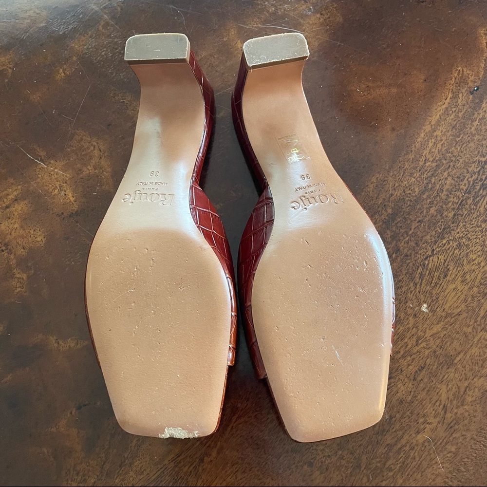Rouje Arlette Kitten Heel Mules - Picture 5 of 6